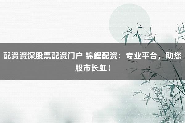配资资深股票配资门户 锦鲤配资：专业平台，助您股市长虹！